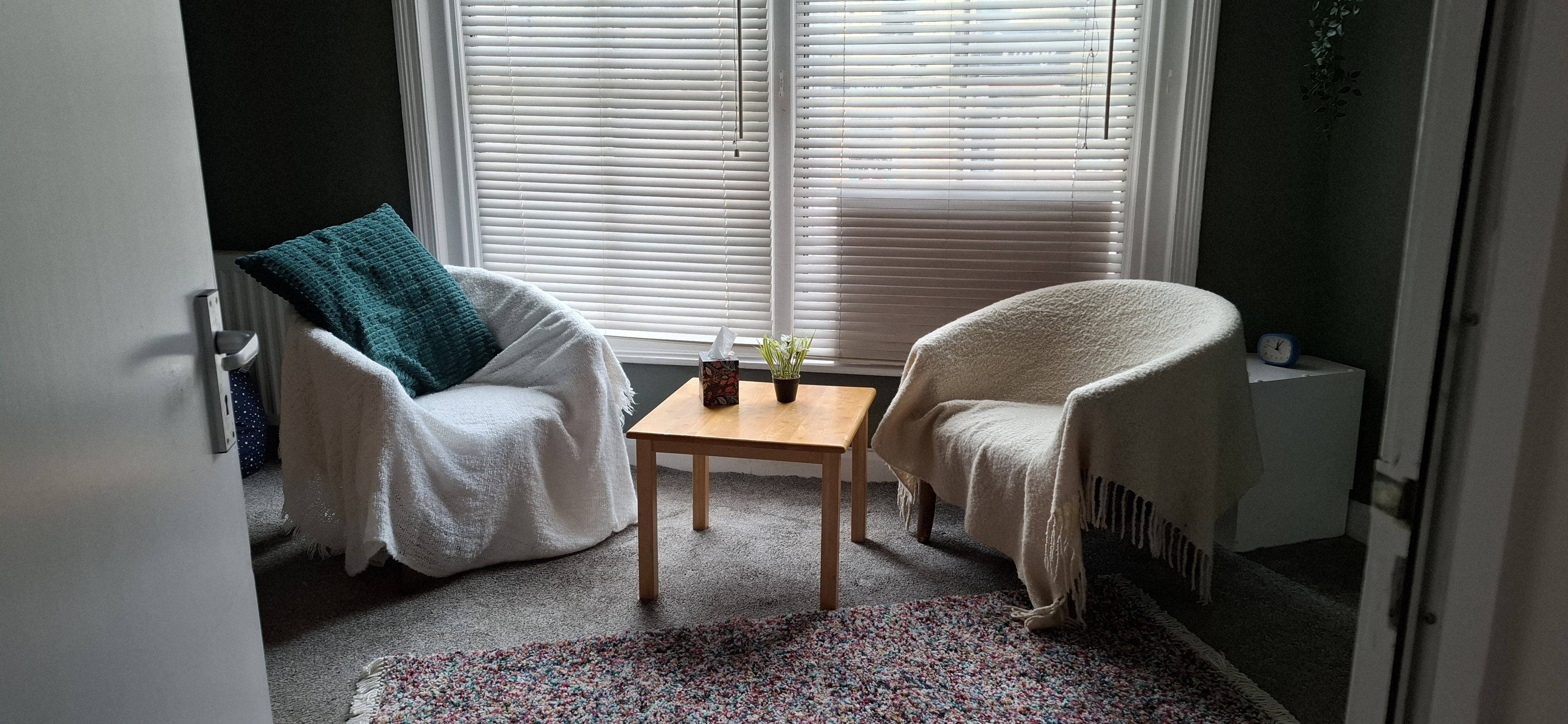 Individual Therapy room image for clients in Sowerby Bridge, Halifax , West Yorkshire